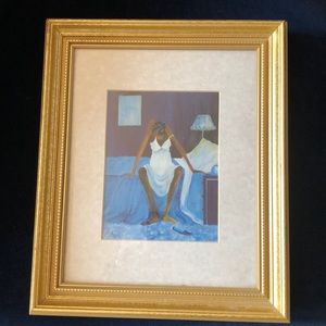 Annie lee Blue Monday framed art
